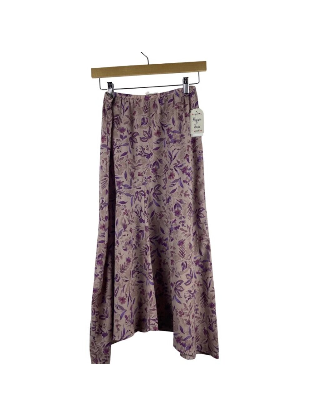 Hippie Rose NWT Floral Midi A-line Ruffle Skirt Women's Small Mauve True Summer